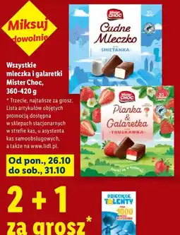 Lidl Mleczka i galaretki Mister Choc oferta