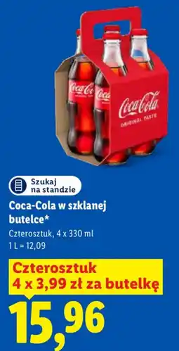 Lidl Coca-Cola w szklanej butelce oferta