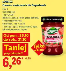 Lidl Owoce z nasionami chia Superfoods oferta