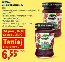 Lidl Dżem niskosłodzony Łowicz oferta