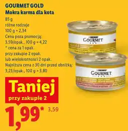 Lidl Mokra karma dla kota Gourmet Gold oferta