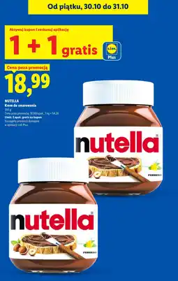 Lidl Krem do smarowania Nutella oferta