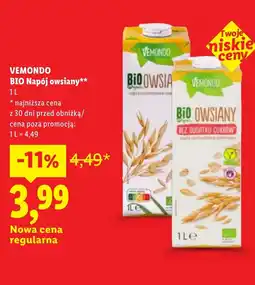 Lidl Napój owsiany Vemondo oferta