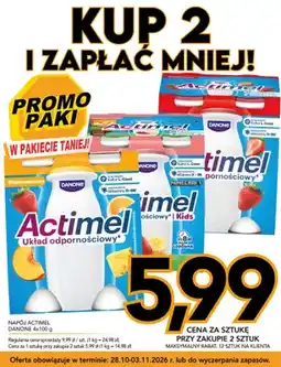 Kupiec Napój Actimel Danone wieloowocowy 4-pak oferta