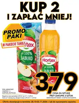 Kupiec Sok jabłkowy Hortex butelka oferta