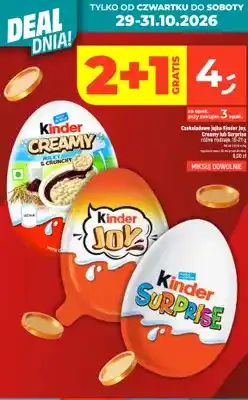 Dealz Czekoladowe jajko Kinder Joy oferta