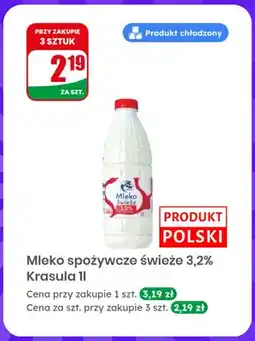 Dino Mleko spożywcze świeże Krasula 3,2% oferta