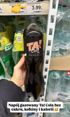 Dino Napój gazowany Ta! Cola bez cukru, kofeiny i kalorii oferta
