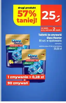 Dealz Tabletki do zmywarki Glanz Meister oferta