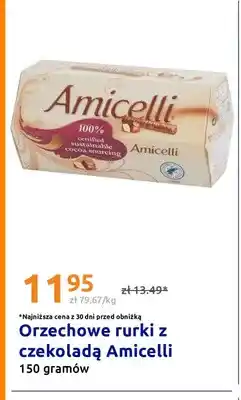 Action Orzechowe rurki z czekoladą Amicelli oferta
