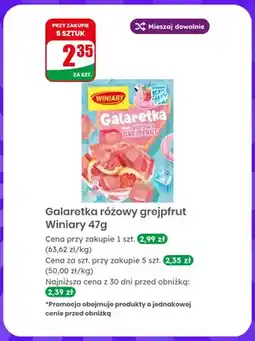 Dino Galaretka różowy grejpfrut Winiary oferta