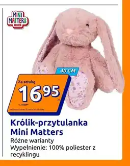 Action Królik-przytulanka 40 cm Mini Matters oferta