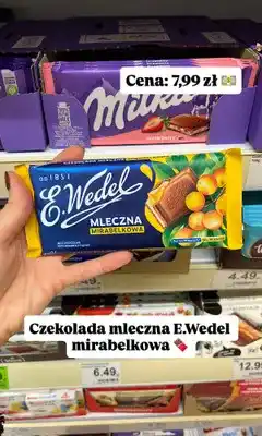 Dino Czekolada mleczna E.Wedel mirabelkowa oferta