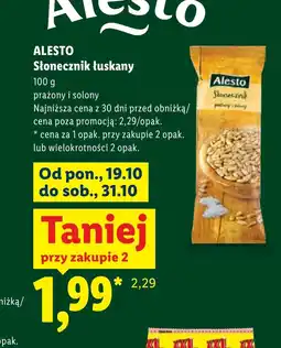 Lidl Słonecznik łuskany Alesto oferta