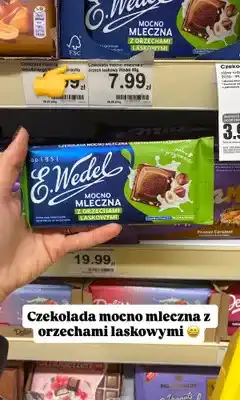 Dino Czekolada mocno mleczna E.Wedel z orzechami laskowymi oferta