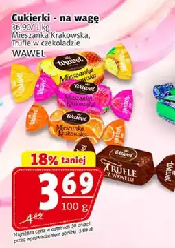 Prim Market Cukierki - na wagę Mieszanka Krakowska, Truffle w czekoladzie WAWEL oferta