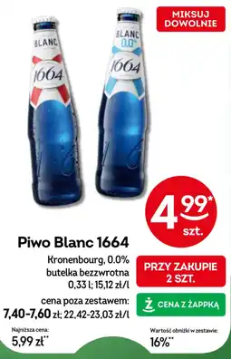 Żabka Piwo Blanc 1664 oferta