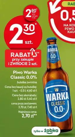Żabka Piwo Warka Classic 0.0% oferta