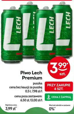 Żabka Piwo Lech Premium oferta