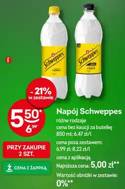 Żabka Napój Schweppes oferta