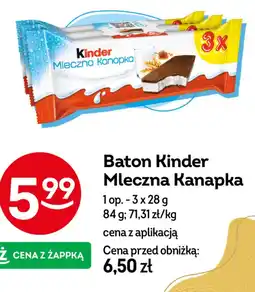Żabka Baton Kinder Mleczna Kanapka oferta