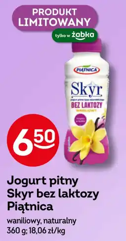 Żabka Jogurt pitny Skyr bez laktozy Piątnica oferta