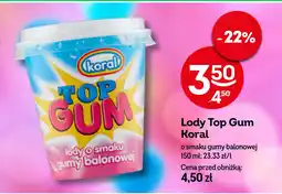 Żabka Lody Top Gum Koral oferta
