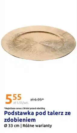 Action Podstawka pod talerz ze zdobieniem oferta