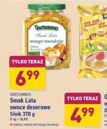 ALDI Smak Lata owoce deserowe 370g oferta
