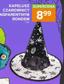 Stokrotka Kapelusz czarownicy z transparentnym rondem oferta
