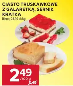 Stokrotka Ciasto truskawkowe z galaretką, sernik kratka oferta