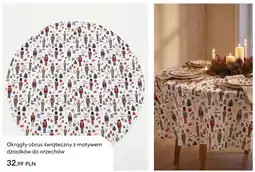 Sinsay Okrągły obrus świąteczny z motywem dziadków do orzechów oferta