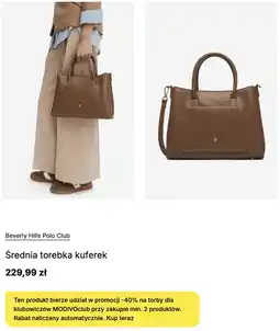 CCC Średnia torebka kuferek Beverly Hills Polo Club oferta