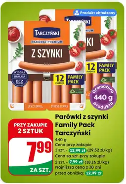Dino Parówki z szynki Family Pack Tarczyński oferta