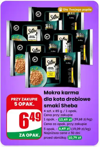 Mokra karma dla kota drobiowe smaki Sheba
