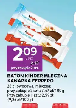 Stokrotka Baton Kinder Mleczna Kanapka owocowa Ferrero oferta