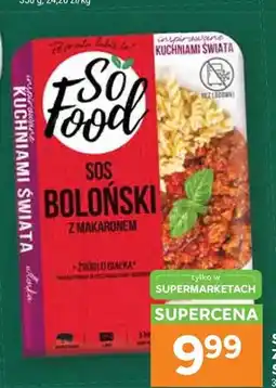 Stokrotka Sos boloński z makaronem So Food oferta
