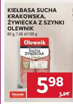 Stokrotka Kiełbasa sucha krakowska z szynki Olewnik oferta