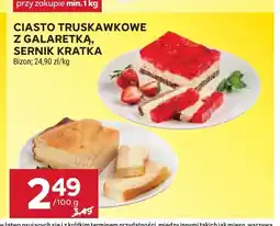 Stokrotka Ciasto truskawkowe z galaretką Bizon oferta