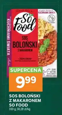 Stokrotka Sos boloński z makaronem So Food oferta