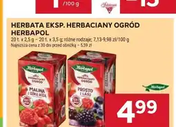Stokrotka Herbata ekspresowa Herbaciany Ogród Malina z dziką różą Herbapol oferta