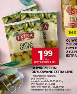 Stokrotka Oliwki zielone drylowane w zalewie Extra Line oferta