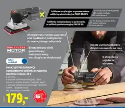 Lidl Akumulatorowa szlifierka oscylacyjna Parkside Performance 20V oferta