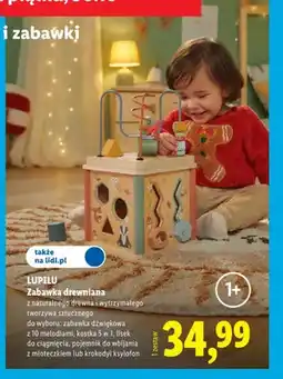 Lidl Zabawka drewniana lisek do ciągnięcia Lupilu oferta