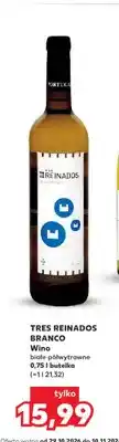 Kaufland Wino białe półwytrawne Tres Reinados Branco oferta