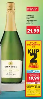 Kaufland Wino musujące Girasole Prosecco DOC oferta