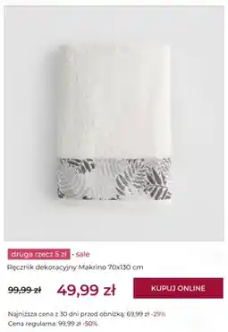 Home&You Ręcznik dekoracyjny Makrino 70x130 cm home & you oferta