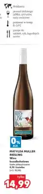 Kaufland Wino bezalkoholowe białe półwytrawne Riesling Matylda Müller oferta