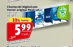 Prim Market Chusteczki higieniczne Velvet Original 9-pak 10 szt oferta