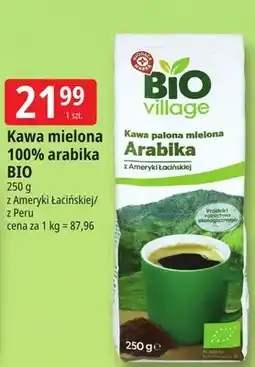 E.Leclerc Kawa mielona 100% arabika z Peru Bio Village oferta